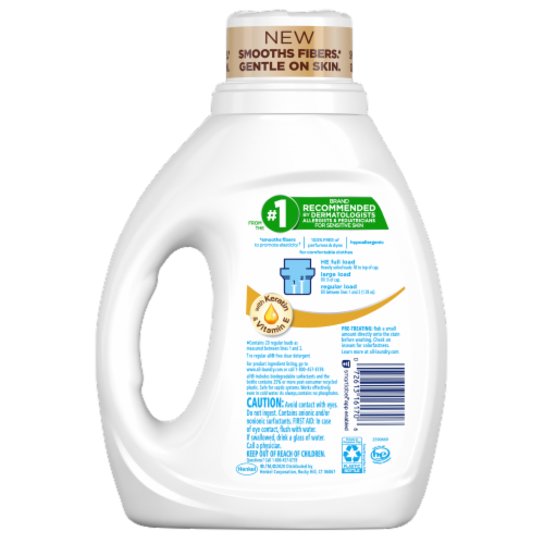 All Stainlifter Free & Clear Clean & Care Liquid Laundry Detergent Perspective: back