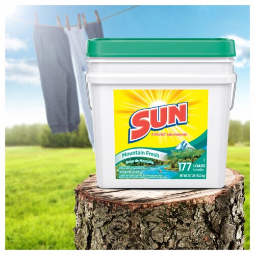 Sun Mountain Fresh Powder Laundry Detergent Perspective: back