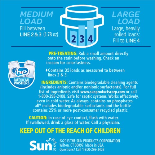 All Stainlifter Liquid Laundry Detergent Perspective: back