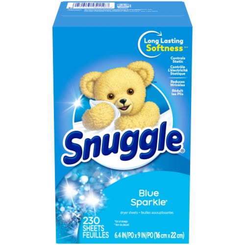 Snuggle® Blue Sparkle Dryer Sheets Perspective: back