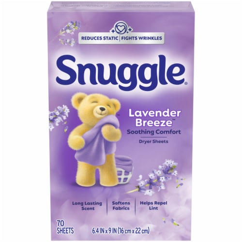 Snuggle® Lavender & Vanilla Orchid™ Scented Fabric Softener Dryer Sheets Perspective: back