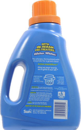 All Waterfall Clean Soap with Oxi Liquid Laundry Detergent Perspective: back