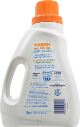 All Free & Clear Oxi Active Liquid Laundry Detergent Perspective: back