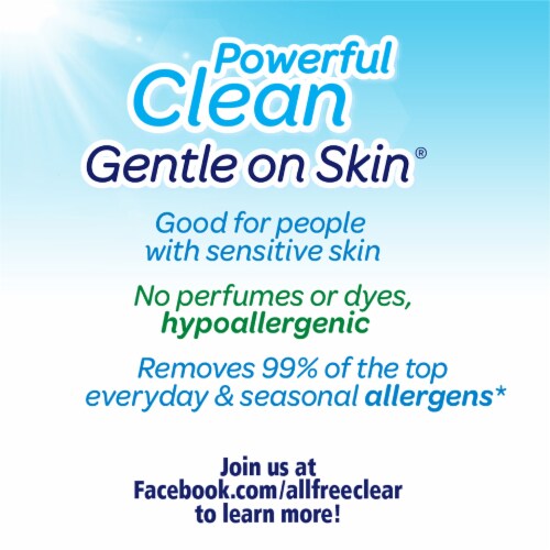 All Free Clear Liquid Laundry Detergent Perspective: back