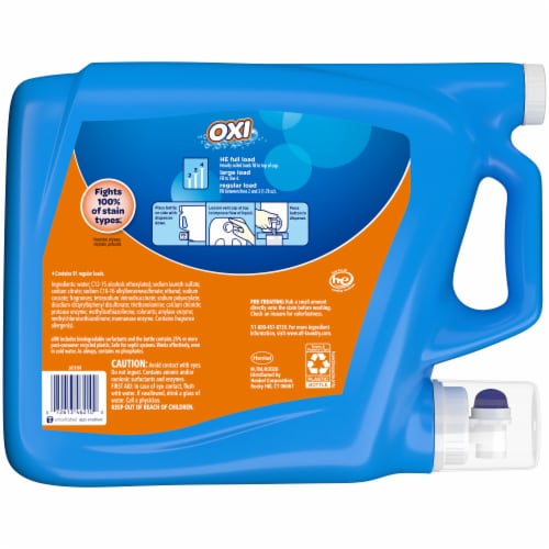 All With Stainlifters & Oxi Fresh & Clean Liquid Laundry Detergent Perspective: back