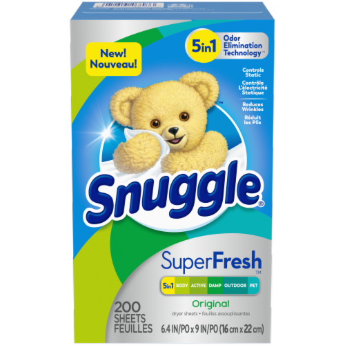 Snuggle® Plus Superfresh Fabric Conditioner Sheets Perspective: back