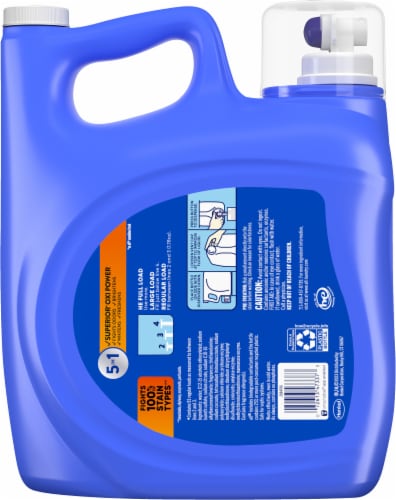 All With Oxi & Odor Lifter Fresh & Clean Liquid Laundry Detergent Perspective: back