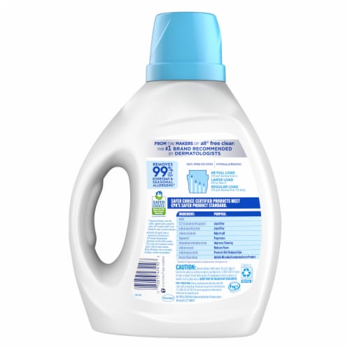 All® Sensitive Fresh Spring Breeze Liquid Detergent Perspective: back