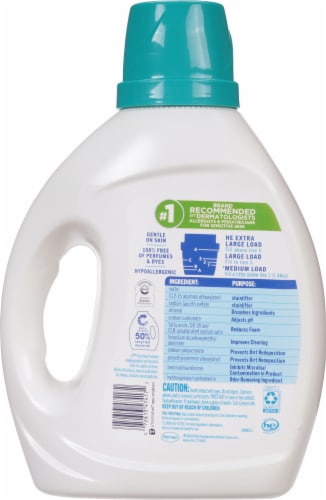 All® Free Clear Odor Relief Laundry Detergent Perspective: back