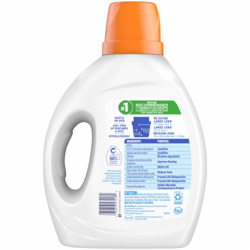 All® Free Clear Advanced Oxi Liquid Laundry Detergent Perspective: back
