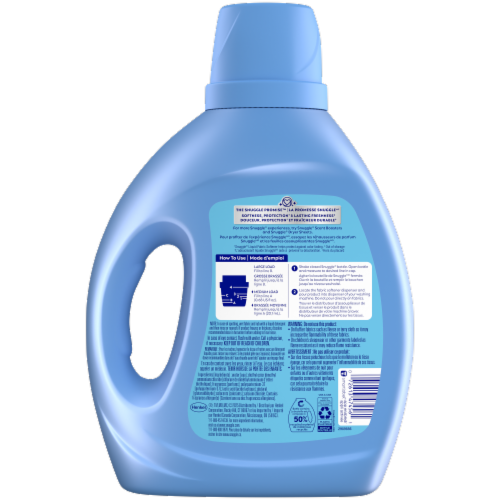Snuggle® Cuddle-Up Fresh™ Blue Sparkle® Liquid Fabric Softener Perspective: back