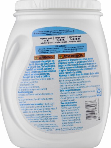 All with Stainlifters Free Clear Odor Relief Pacs Laundry Detergent Pods Perspective: back