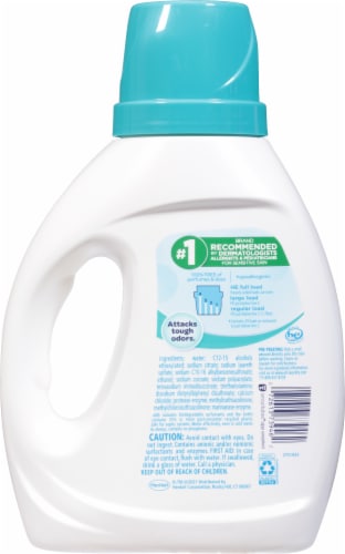 All® free clear Odor Relief Unscented Liquid Laundry Detergent Perspective: back