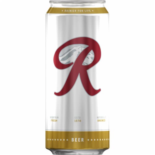 Rainier Beer American Lager Domestic Beer Perspective: back