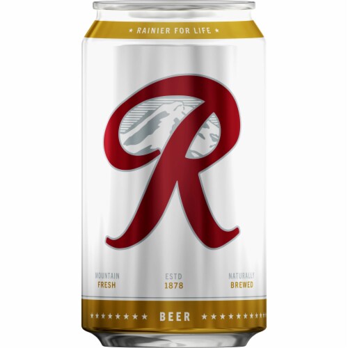 Rainier Beer American Lager Domestic Beer Perspective: back