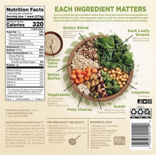 Healthy Choice Power Bowls Buddha Bowl, 9.65 oz - Food 4 Less