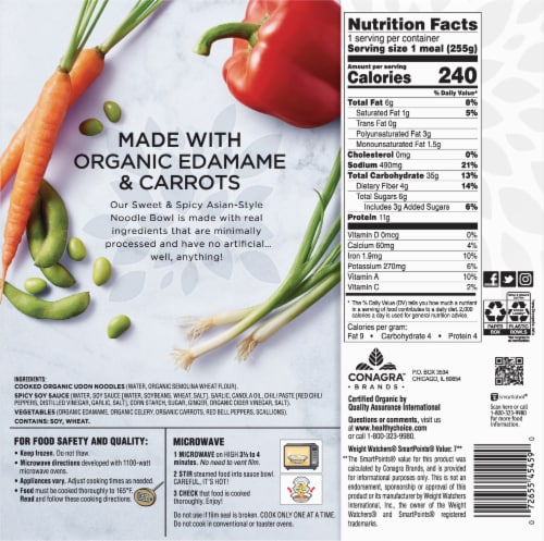 Healthy Choice Organic Sweet & Spicy Asian Noodle Perspective: back