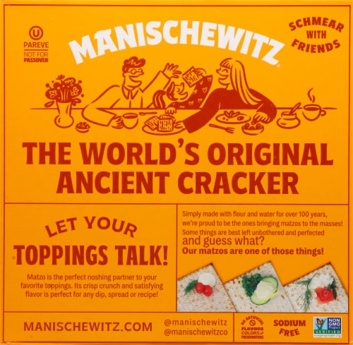 Manischewitz® Thin Tea Matzos Perspective: back