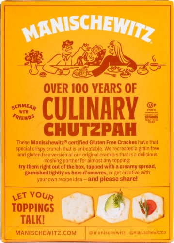 Manischewitz® Gluten Free Crackers Perspective: back