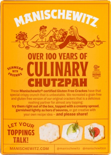 Manischewitz® Gluten Free Crackers Perspective: back