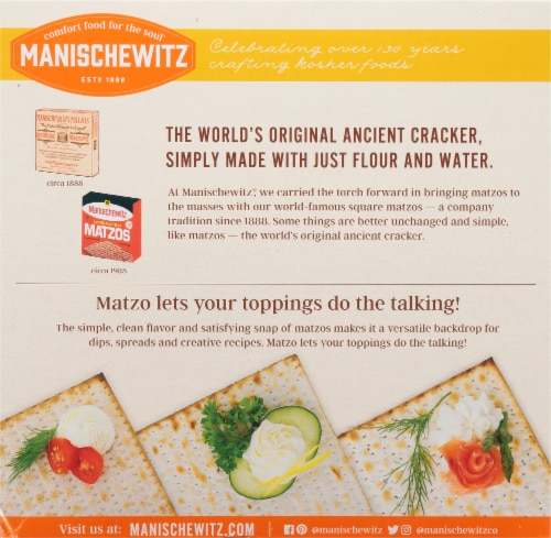 Manischewitz Egg Matzo Perspective: back