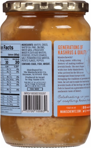 Manischewitz® White fish & Pike in Liquid Broth Perspective: back