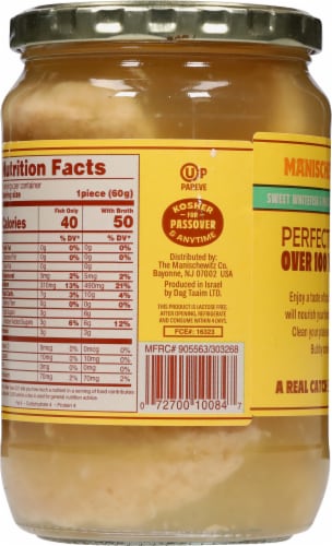 Manischewitz® Sweet Whitefish & Pike in Jellied Broth Perspective: back
