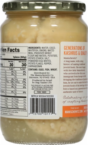 Manischewitz® All Whitefish in Jelled Broth Perspective: back