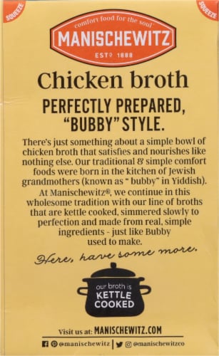 Manischewitz® Chicken Broth Perspective: back
