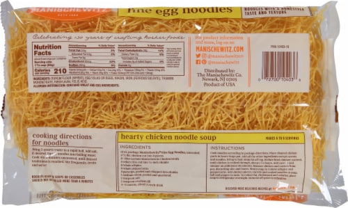 Manischewitz Fine Egg Noodles Perspective: back