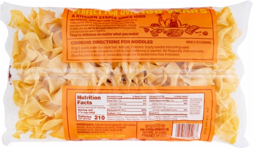 Manischewitz® Extra Wide Egg Noodles Perspective: back