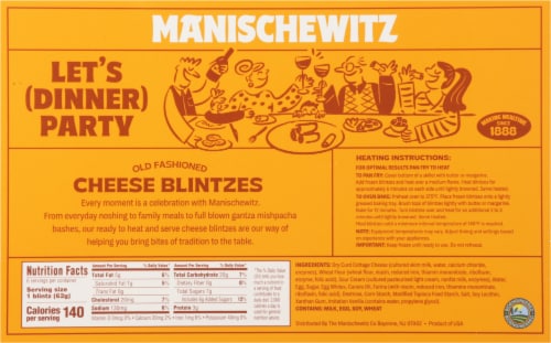 Manischewitz® Cheese Blintzes Perspective: back