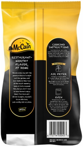 McCain Craft Beer Battered Fries, Frozen Potatoes Perspective: back