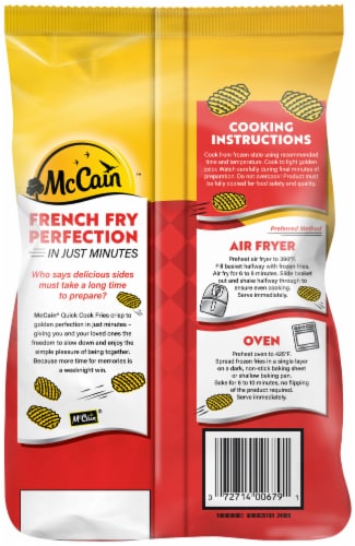 McCain Quick Cook Waffle Fries, Frozen Potatoes Perspective: back