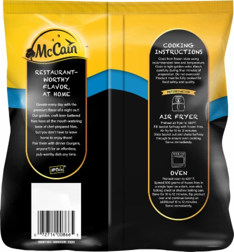 McCain™ Family Size Craft Beer Battered Fries Perspective: back