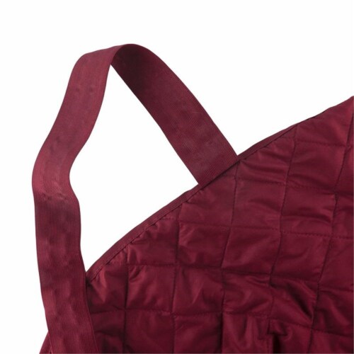 E-Living Store 11.4  Modern Fabric Reversible Sofa Cover in Cranberry Red Finish Perspective: back