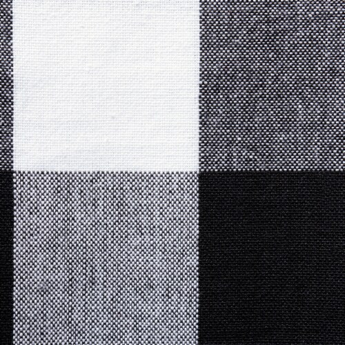 DII Black Buffalo Check Tablecloth Perspective: back