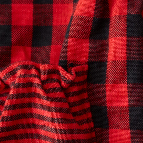 Design Imports Z02422 Red & Black Gingham Apron Perspective: back