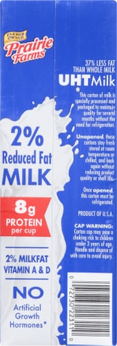 Prairie Farms Dairy Fresh 2% Milk Perspective: back