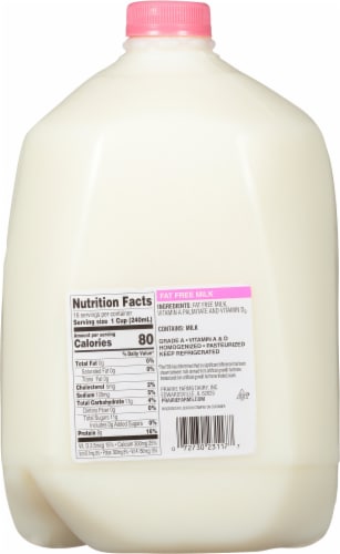 Prairie Farms® Skim Milk Perspective: back