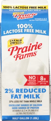 Prairie Farms® Lactose Free 2% Reduced Fat Milk Perspective: back