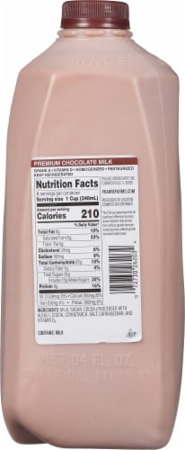 Prairie Farms Dairy Premium Flavored Chocolate Milk Perspective: back