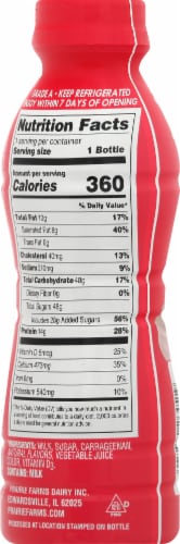 Prairie Farms® 1% Strawberry Milk Perspective: back