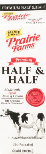 Prairie Farms Ultra-Pasteurized Half & Half Perspective: back
