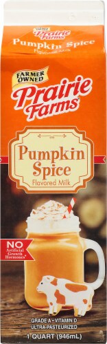 Prairie Farms Pumpkin Spice Flavored Milk Perspective: back