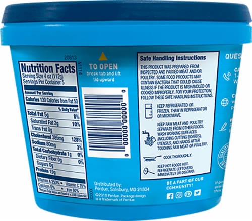 PERDUE® Fresh Chicken Livers Perspective: back