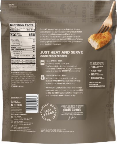 Perdue® Simply Smart® Lightly Breaded Chicken Strips Perspective: back