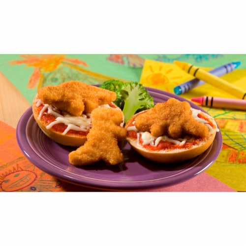 Perdue® Frozen Fully Cooked Panko Breaded Dino Shaped Chicken Breast Nuggets Perspective: back