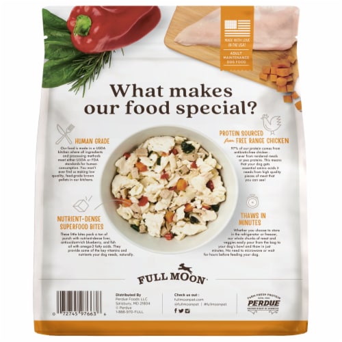 Full Moon® Freshly Crafted Free Range Chicken Dog Food Perspective: back