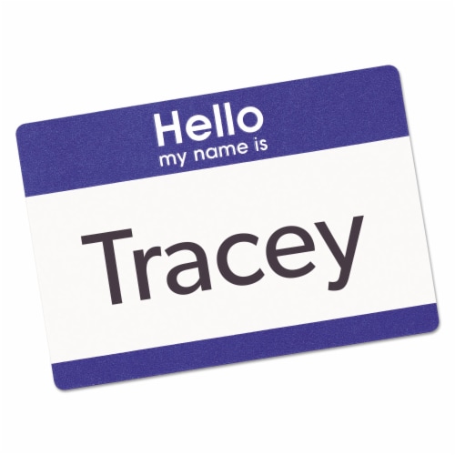 Avery® Printable Adhesive Name Badges Perspective: back
